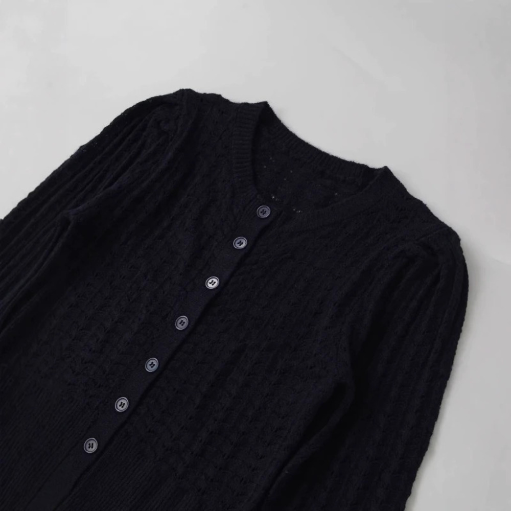 ZARA Fashionable Versatile Alpaca Wool Crew Neck Long Sleeve Knit